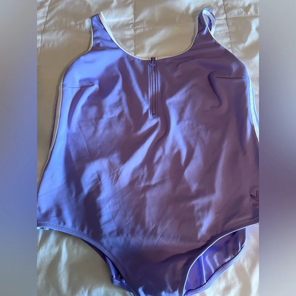 adidas Lavender Tank Top with Zipper - Picture 4 of 6
